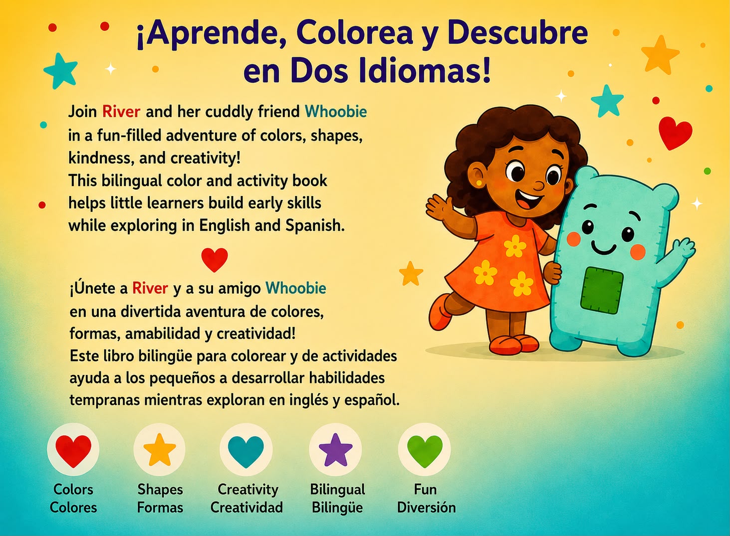 The River and Her Whoobie color & activity book